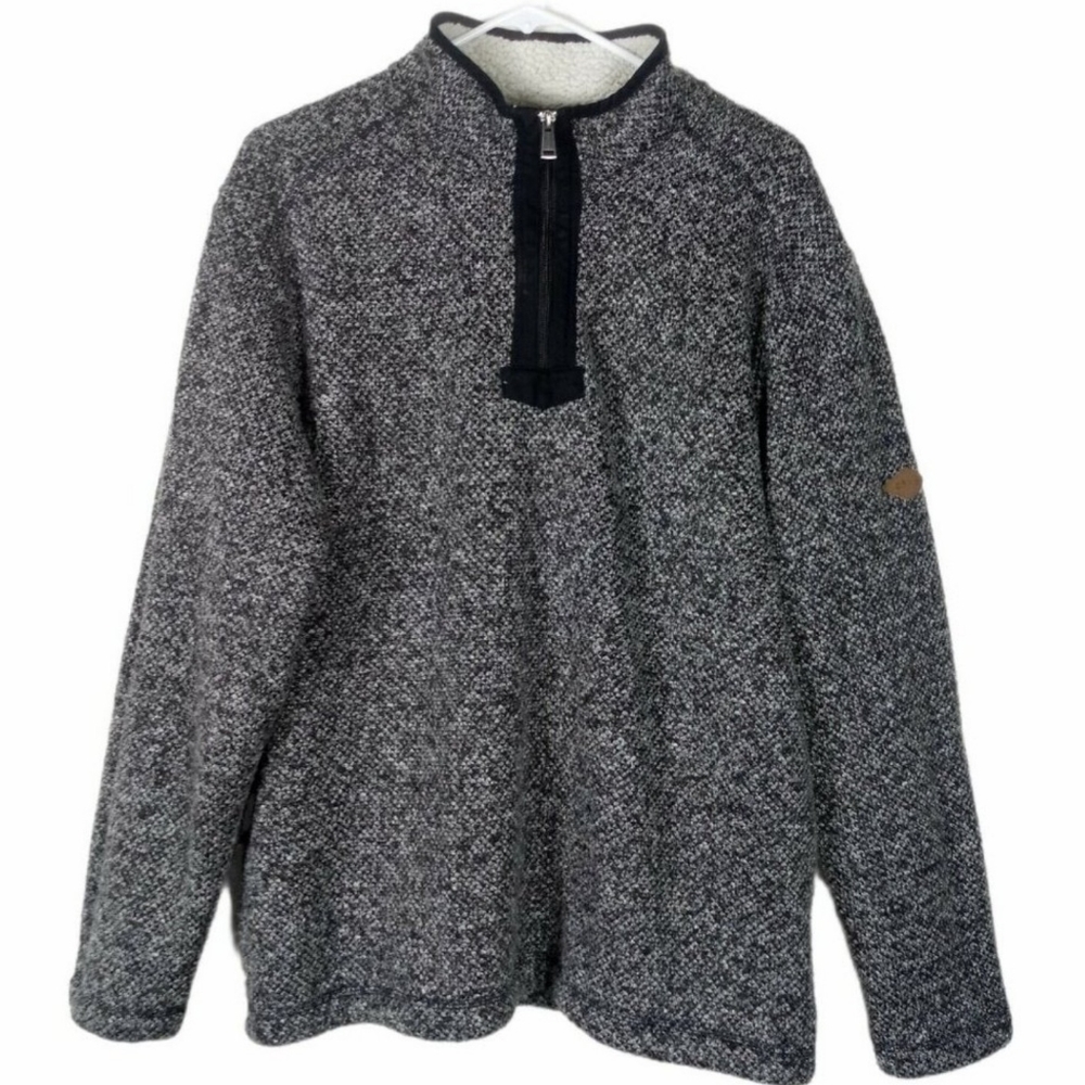 Orvis Brighton 1/4 Zip Sherpa Lined Pullover Sweater Sweatshirt Men's Size XL